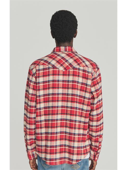 twill check ROY ROGER'S | WESTERN SHIRT BRUSHEDC0159 RED
